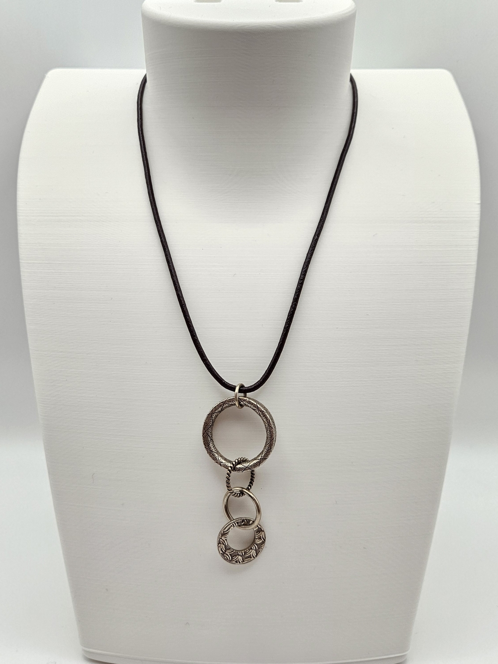 Silpada N1821 Sterling Silver and Leather Cord Necklace
